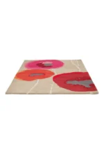 sanderson poppies redorange pure wool designer rug sanderson poppies redorange pure wool designer rug undefined 3 360x