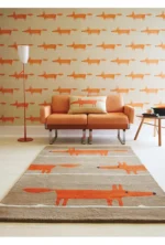 scion mr fox rug cinnamon pure wool designer rug scion mr fox rug cinnamon pure wool designer rug undefined 2 360x