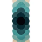 orla kiely optical flower teal pure wool designer rug orla kiely optical flower teal pure wool designer rug undefined 1 360x