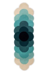 orla kiely optical flower teal pure wool designer rug orla kiely optical flower teal pure wool designer rug undefined 1 360x