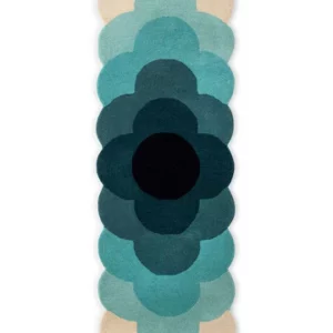 orla kiely optical flower teal pure wool designer rug orla kiely optical flower teal pure wool designer rug undefined 1 360x