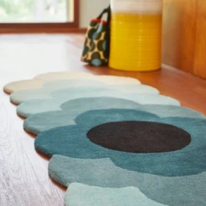 orla kiely optical flower teal pure wool designer rug orla kiely optical flower teal pure wool designer rug undefined 2 360x 1