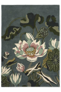 wedgwood waterlily midnight pond pure wool designer rug wedgwood waterlily midnight pond pure wool designer rug undefined 1 360x