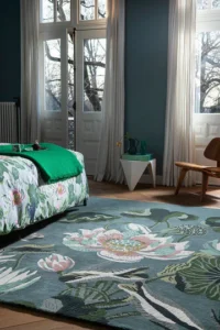 wedgwood waterlily midnight pond pure wool designer rug wedgwood waterlily midnight pond pure wool designer rug undefined 2 360x