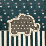 Kids Room Elephant Design, Code 626, Blue Background