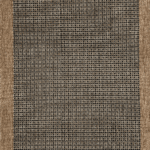 Checkers Shale Woven Wool Custom Rug Swatch With Attached Rug Pad