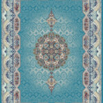 Machine Made Carpet – Holiday Design/1200 Reeds/100% Acrylic/Blue Background/Code 471213