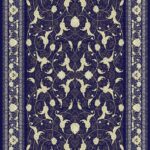Dark Blue Traditional Persian Area Rug 722621