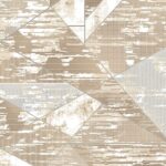 Modern Beige Geometric Abstract Rug – Code 4153