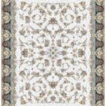 Classic Persian Rug in Cream with Floral Medallion – 901