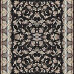 Classic Black Floral Persian Rug – Design Code 901