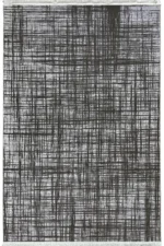 Vienna Dark Crosshatch Silver Rug