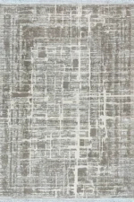 Roma Silver & Cream Modern Abstract Area Rug