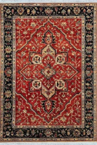 Kohan Orange & Navy Persian-Style traditional Rug
