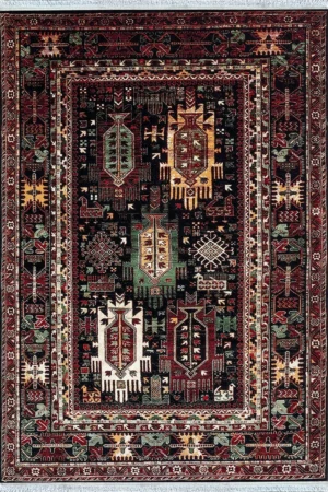 Classic Souran Red & Navy Rug