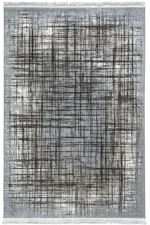 Vienna Silver Crosshatch Rug
