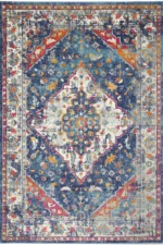 Delicate Medalion Multi Coloured Rug