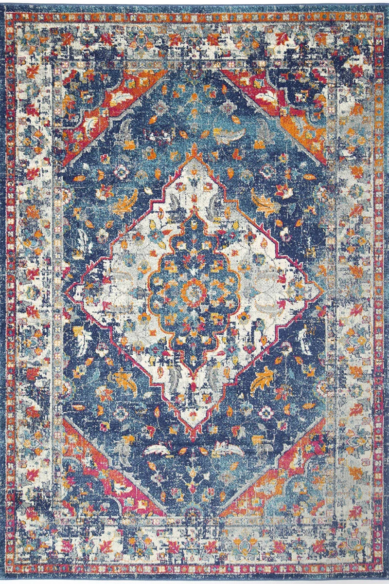 Delicate Medalion Multi Coloured Rug