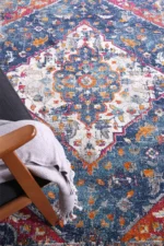 Delicate Medalion Multi Coloured Rug - Image 4