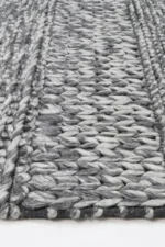 Harlow Grace Charcoal Wool Blend Rug