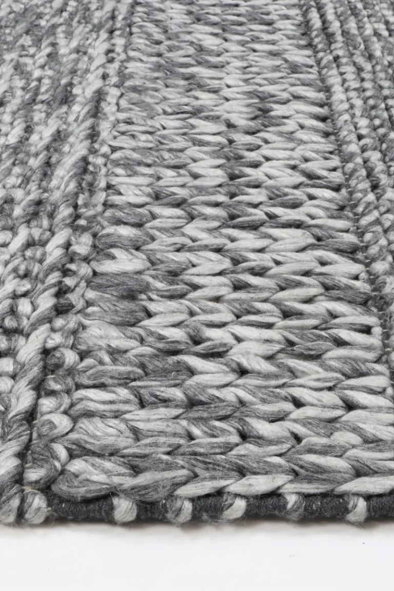 Harlow Grace Charcoal Wool Blend Rug