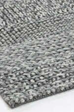 Harlow Grace Charcoal Wool Blend Rug - Image 3