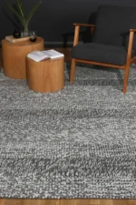 Harlow Grace Charcoal Wool Blend Rug - Image 5